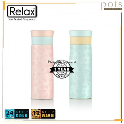 400ml Relax Stainless Steel 18.8 Thermal Vacuum Flask Insulated Bottle Tumbler Bottle Termos Air Panas 保溫瓶 - D5040